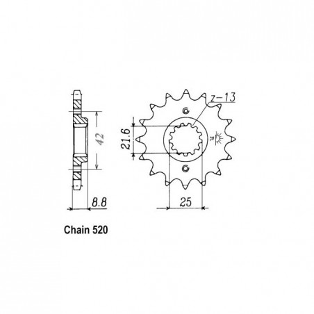 JT Front Sprocket 516.15