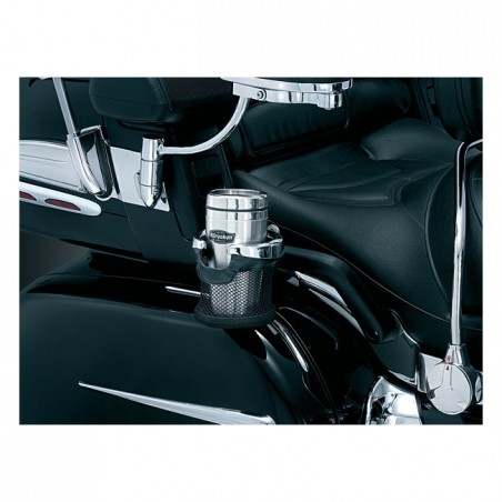 Kuryakyn passenger drink holder w/mesh basket