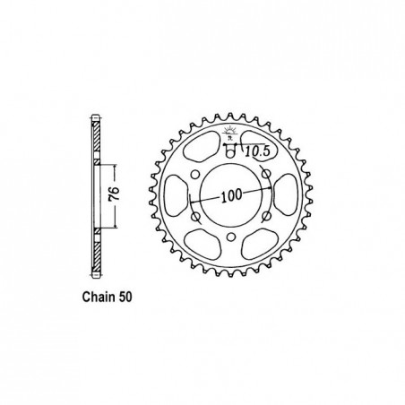 JT Rear Sprocket 816.52