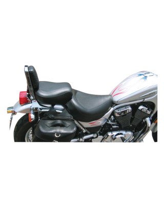 Mustang wide touring vintage seat plain black