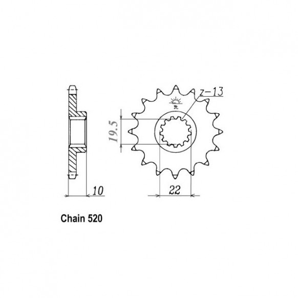 JT Front Sprocket 432.14