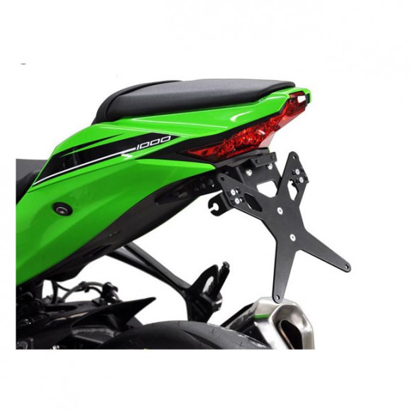 zieger - Support de plaque d'immatriculation X-Line - Kawasaki ZX-10R de 2016 à 2018 - Noir - Zieger