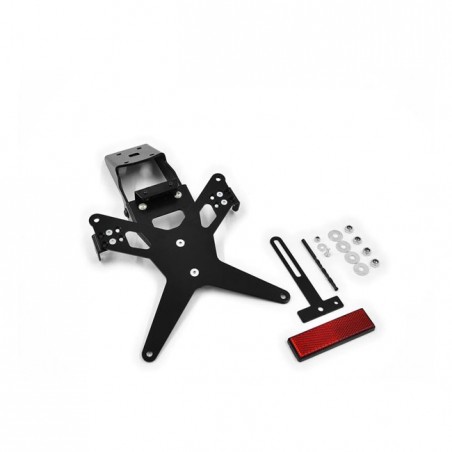 zieger - Support de plaque d'immatriculation X-Line - Kawasaki Z1000 de 2010 à 2013 & Z1000SX de 2011 à 2016 - Noir - Zieger