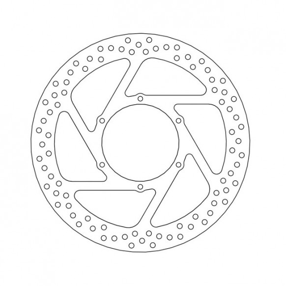 Moto-Master Halo series fixed brake rotor TUV appr.