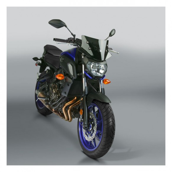 national cycle - Pare-brise V-Stream+ - 9" de hauteur - Yamaha MT-07 de 2017 à 2019 - Fumé foncé - NATIONAL CYCLE