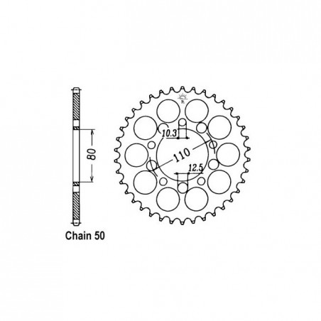 JT Rear Sprocket 1334.40