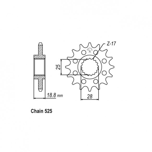 JT Front Sprocket 704.16