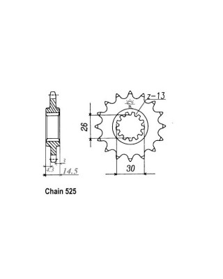JT Front Sprocket 1332.15