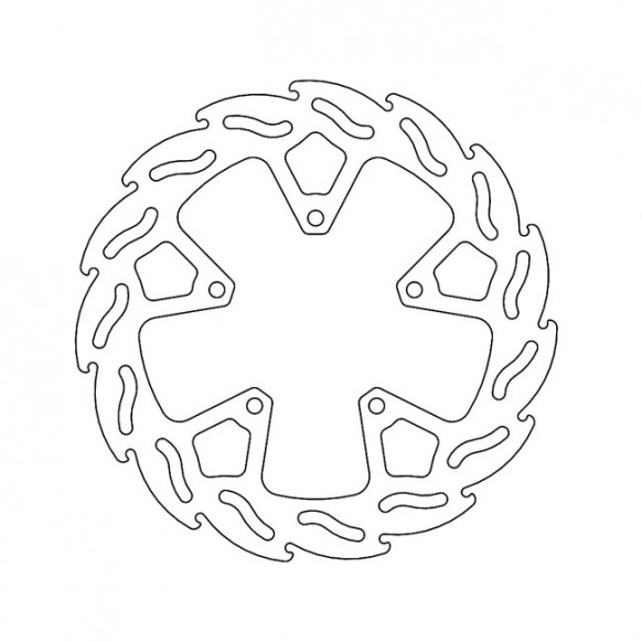 Moto-Master Flame series brake rotor TUV appr.
