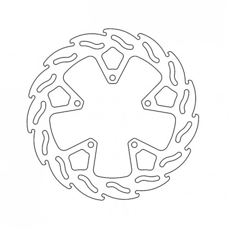 Moto-Master Flame series brake rotor TUV appr.