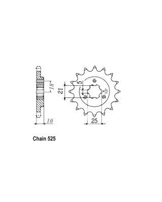 JT Front Sprocket 1448.15