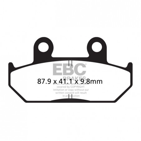 EBC organic brake pads