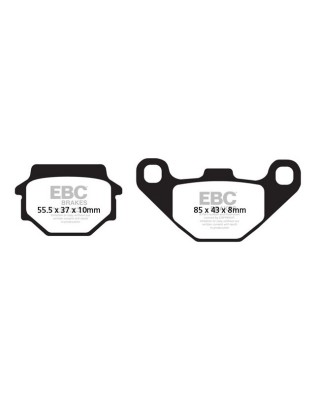 ebc - Plaquettes de frein avant et arrière - Kawasaki Z, ZL, ZR, FX, GPZ, GT, KL & KLR et Suzuki GSX de 1981 à 2004 - Organiq