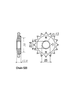 JT Front Sprocket 511.14