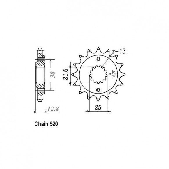 JT Front Sprocket 511.14