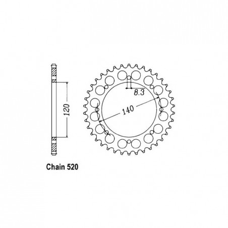JT Rear Sprocket 487.43