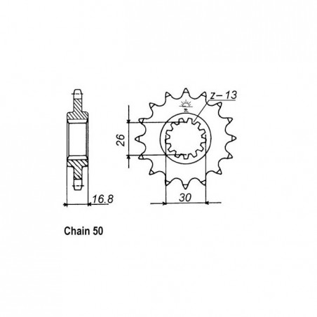 JT Front Sprocket 333.16