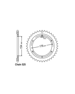 JT rear sprocket 1346.43