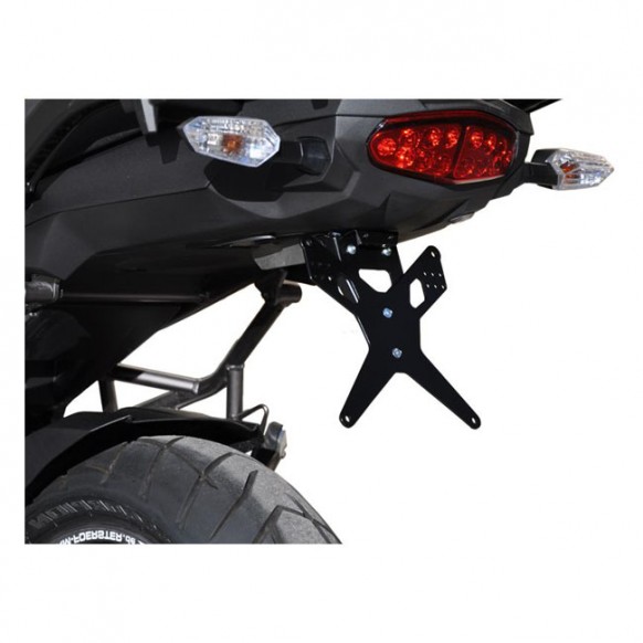 zieger - Support de plaque d'immatriculation X-Line - Kawasaki Versys 1000 de 2012 à 2016 - Noir - Zieger