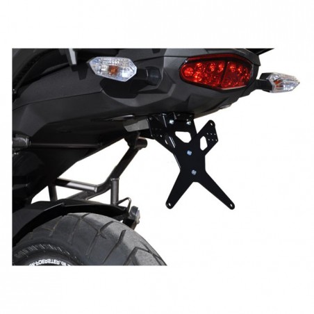 zieger - Support de plaque d'immatriculation X-Line - Kawasaki Versys 1000 de 2012 à 2016 - Noir - Zieger