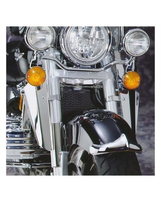 NC cast front fender tip chrome