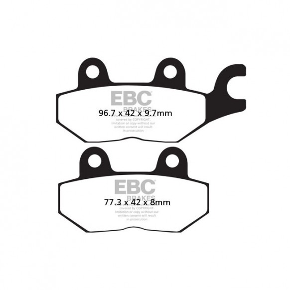 EBC V-pad Semi Sintered brake pads