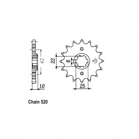 JT Front Sprocket 306.15
