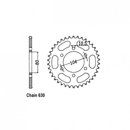 JT Rear Sprocket 501.33
