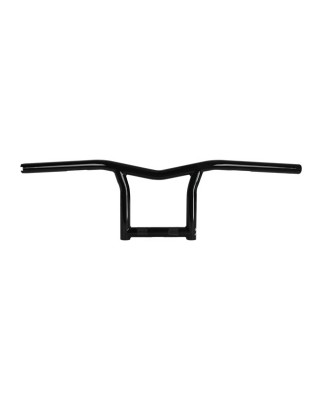 Burly, The Sid 1" handlebar 8" high. Black 82-21 H-D mech. & e-throttle (excl. 88-11 Springers) with 1" I.D. risers