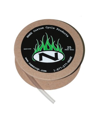 NAMZ, heat shrink tube. 25ft roll, 1/4" (6.35mm). Clear Universal