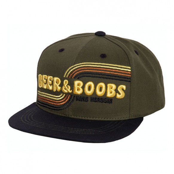 king kerosin - Casquette Beer & Boobs 3D - Vert & noir - KING KEROSIN