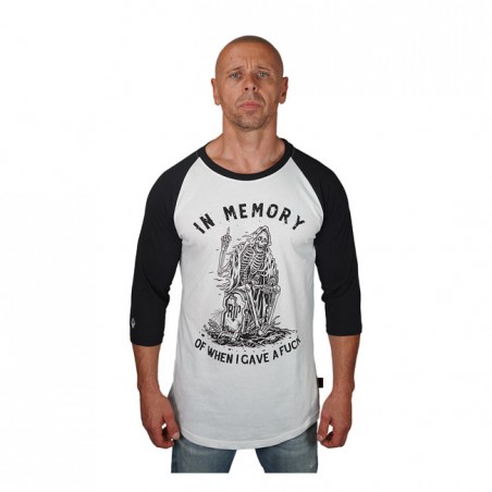 Lethal Threat In Memory raglan shirt white/black