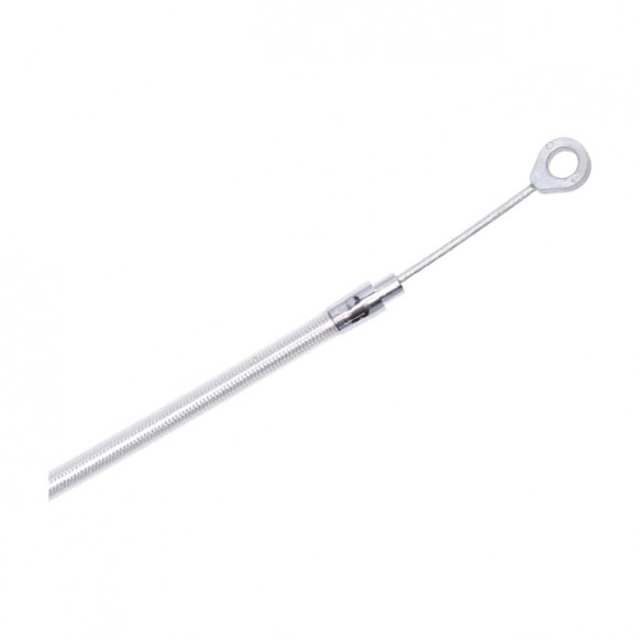 MCS, clutch cable 74" (188cm). Chrome 06-21 Big Twin clutch (excl. 08-16 & 2021 Touring & all with hydr. master cyl.)