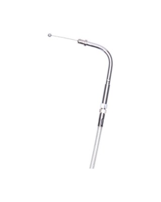 MCS, throttle cable 32" (81cm). Chrome Stock Keihin CV carburetors and fuel injected 96-21 B.T., XL (excl. 04-06 XL, cruise con