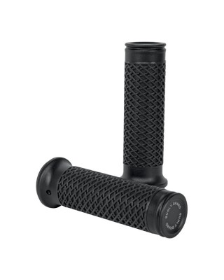 Burly, Slash cut grip set. Black