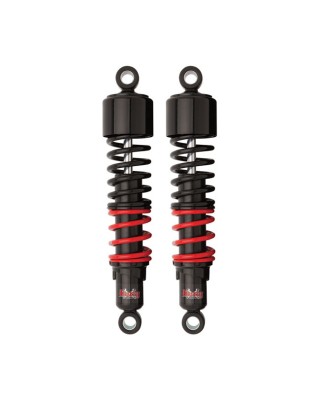 Burly, Stiletto shocks 13" (33cm). Black