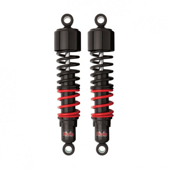 Burly, Stiletto shocks 13" (33cm). Black