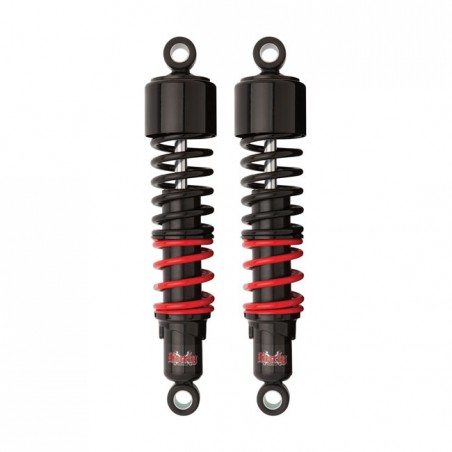 Burly, Stiletto shocks 13" (33cm). Black