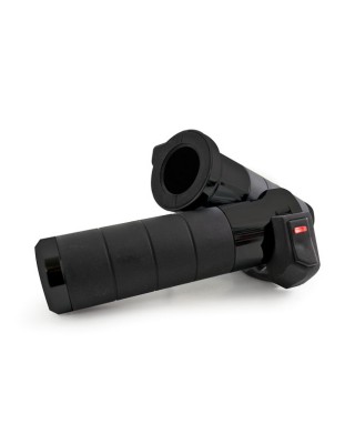 KOSO, Titan-X heated grip set. Black 08-21 H-D with e-throttle (excl. 18-21 FLTRXSE)