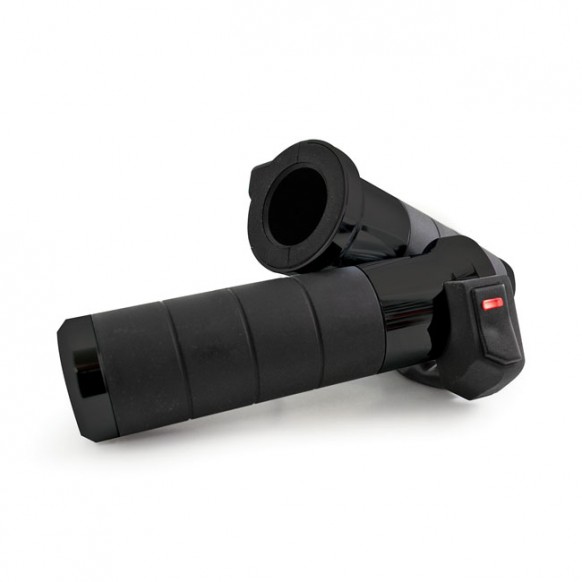 KOSO, Titan-X heated grip set. Black 08-21 H-D with e-throttle (excl. 18-21 FLTRXSE)