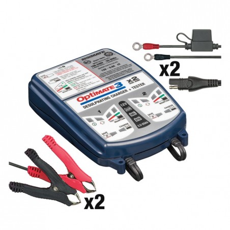 Tecmate OptiMATE 3 x 2 12V battery charger Universal
