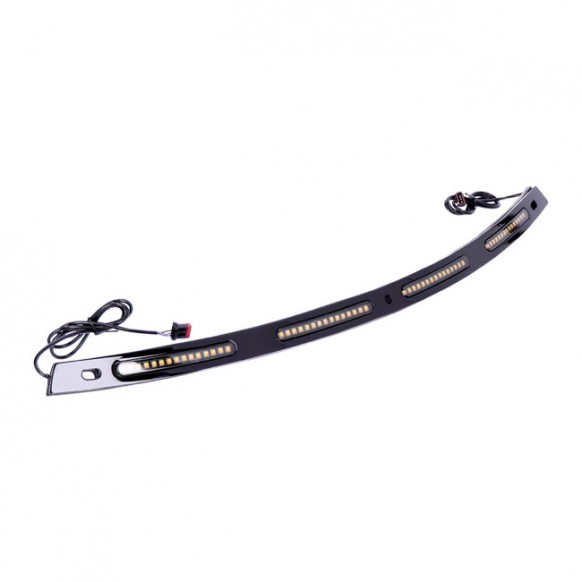 Custom Dynamics, sequential windshield trim. Black 14-21 Touring with Batwing fairing