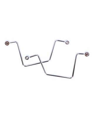 Highway Hawk, saddlebag support kit. Chrome