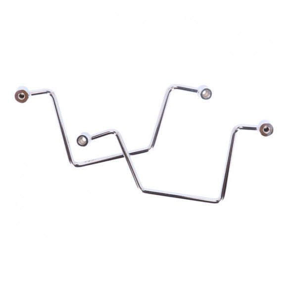 Highway Hawk, saddlebag support kit. Chrome