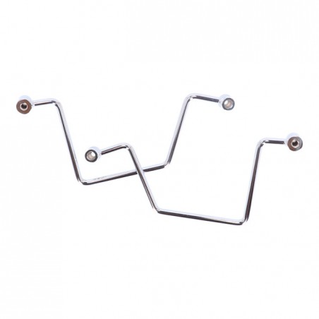 Highway Hawk, saddlebag support kit. Chrome