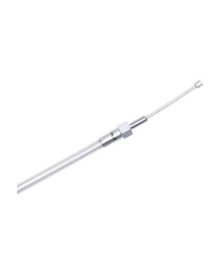 MCS, clutch cable 70" (178cm). Chrome 06-21 Big Twin clutch (excl. 08-16 & 2021 Touring & all with hydr. master cyl.)