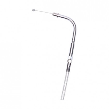 MCS, throttle cable 38" (97cm). Chrome Stock Keihin CV carburetors and fuel injected 96-21 B.T., XL (excl. 04-06 XL, cruise con