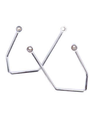 Highway Hawk, saddlebag support kit. Chrome