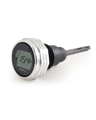 KOSO, oil tank dipstick with display. Silver body 17-21 Touring