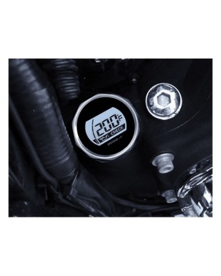 KOSO, oil tank dipstick with display. Silver body 17-21 Touring